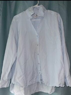 Babaton Pale Blue Collared Button Shirt
